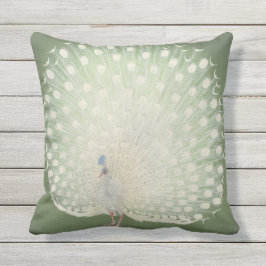Japanse fijne kunst | Peacock Buitenkussen