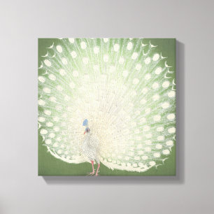 Japanse fijne kunst Peacock Canvas Afdruk