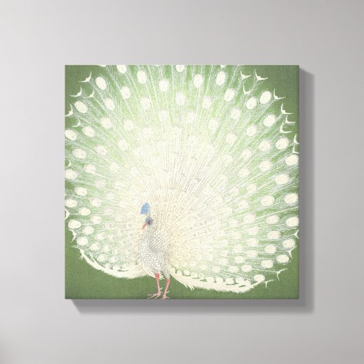  Japanse fijne kunst | Peacock Canvas Afdruk (Voorkant)