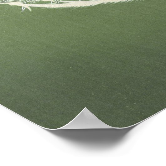 Japanse fijne kunst | Peacock Poster (Hoek)