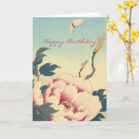  Japanse fijne kunst: Peonies Birthday