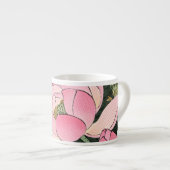  Japanse fijne kunst - Roze Lotus Flower Espresso Kop (Voorkant rechts)