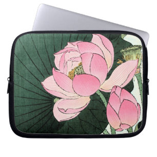  Japanse fijne kunst - Roze Lotus Flower Laptop Sleeve