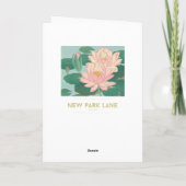 Japanse fijne kunst: watergelilies op zaterdag Kaart (Achterkant)