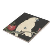  Japanse fijne kunst | Witte katoenplant Tegeltje (Zijkant)