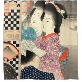  Japanse Firefly Cage - Ukiyo-e Douchegordijn (Voorkant)