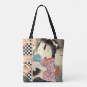  Japanse Firefly Cage - Ukiyo-e Tote Bag (Achterkant)