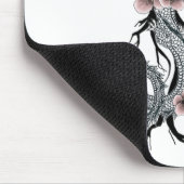 Japanse Floral Dragon Mousepad Muismat (Hoek)