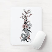 Japanse Floral Dragon Mousepad Muismat (Met muis)