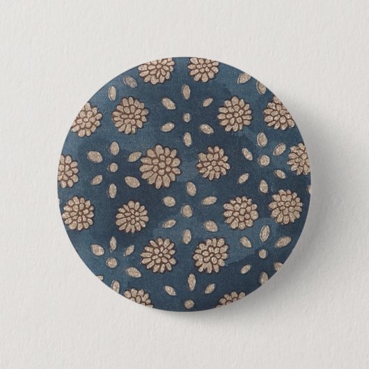  Japanse Floral Fabric 147 Ronde Button 5,7 Cm (Voorkant)
