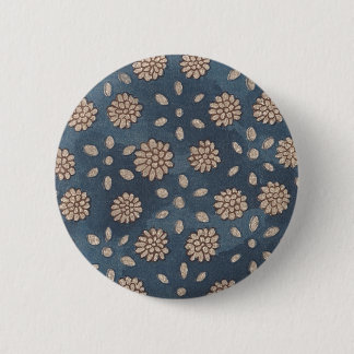Japanse Floral Fabric 147 Ronde Button 5,7 Cm