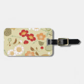 Japanse Floral Kimono Pattern Fine Art Bagagelabel (Voorkant horizontaal)