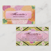 Japanse Floral Kimono Pattern Fine Art Visitekaartje (Voorkant / Achterkant)