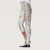 Japanse Floral Vines & Crane Design Leggings (Links)