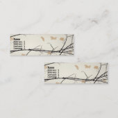 Japanse Floral-visitekaartje Mini Visitekaartje (Voorkant / Achterkant)