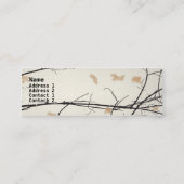 Japanse Floral-visitekaartje Mini Visitekaartje (Achterkant)