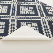 Japanse Futonji | Diamond X Geometry | Sherpa Deken (3/4)