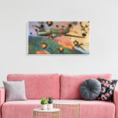 Japanse G4M Betty bom run Canvas Afdruk (Insitu (Woonkamer))
