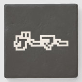 Japanse gamer ゲ マ Japan Language Nihongo Stenen Onderzetter (Voorkant)