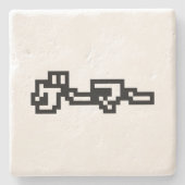 Japanse gamer ゲ マ Japan Language Nihongo Stenen Onderzetter (Voorkant)