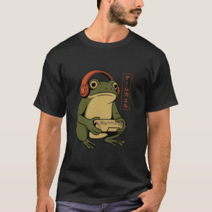 Japanse Gamer Kikker Grappige Vintage Gaming  T-shirt