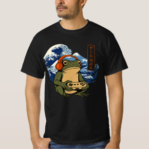 Japanse Gamer Kikker Kunst Mannen Vrouwen Jongens T-shirt