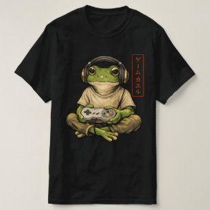 Japanse Gamer Kikker Kunst Mannen Vrouwen Jongens T-shirt