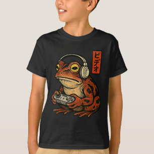 Japanse Gamer Kikker Kunst Mannen Vrouwen Jongens T-shirt