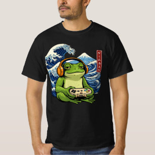 Japanse gamer kikker — Vintage Japanse gaming kikk T-shirt