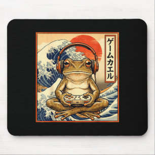 Japanse Gaming Kikker Grote Golf Grafische Kunst Muismat