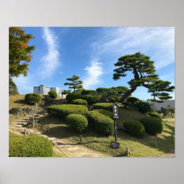 Japanse Garden Hill Poster