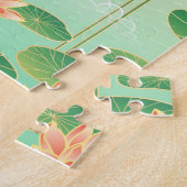 Japanse Garden Koi Pond- en Waterliolkunst Legpuzzel (Zijkant)