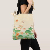 Japanse Garden Koi Pond- en Waterliolkunst Tote Bag (Dichtbij)