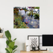 Japanse Garden Koi Pond Poster (Thuiskantoor)