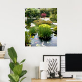 Japanse Garden Pond met Koi Poster (Thuiskantoor)