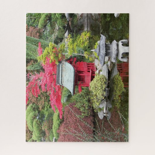 Japanse Garden Pond Scene Legpuzzel (Verticaal)