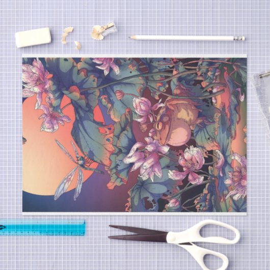 Japanse Garden Pond Tissuepapier (Craft)