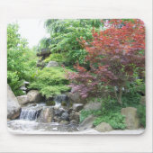 Japanse Garden Waterfall mousepad Muismat (Voorkant)