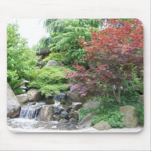 Japanse Garden Waterfall mousepad Muismat