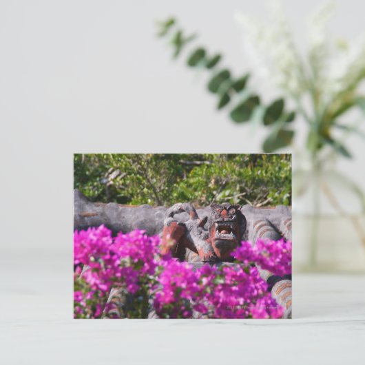 Japanse gargoyle briefkaart (Staand voorkant)