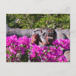 Japanse gargoyle briefkaart