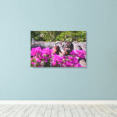 Japanse gargoyle canvas afdruk (Insitu (Houten vloer))