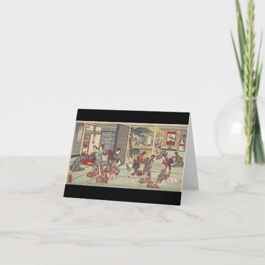 Japanse geboorteceremonie - notecard kaart (Voorkant)