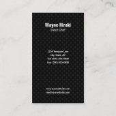Japanse Geïnspireerde sushi Chef Catering Visitekaartje (Achterkant)