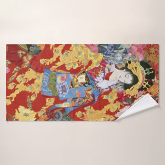 Japanse Geisha Art - Bad Handdoek