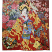 Japanse geisha Art -  Douchegordijn (Voorkant)