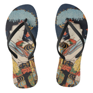 Japanse Geisha Asian Trendy  Art Colorful  Teenslippers