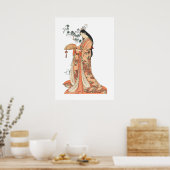 Japanse Geisha Asian Wall Art Poster (Keuken)