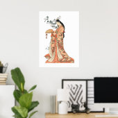 Japanse Geisha Asian Wall Art Poster (Thuiskantoor)