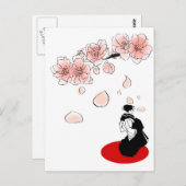 japanse geisha briefkaart (Voorkant / Achterkant)